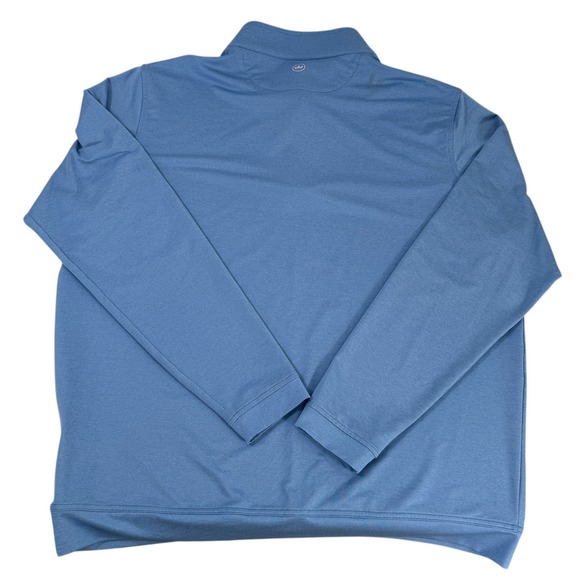 Peter Millar Men XXL Perth Performance Blue Sea Quarter Zip Pullover Golf Active - Picture 3 of 10